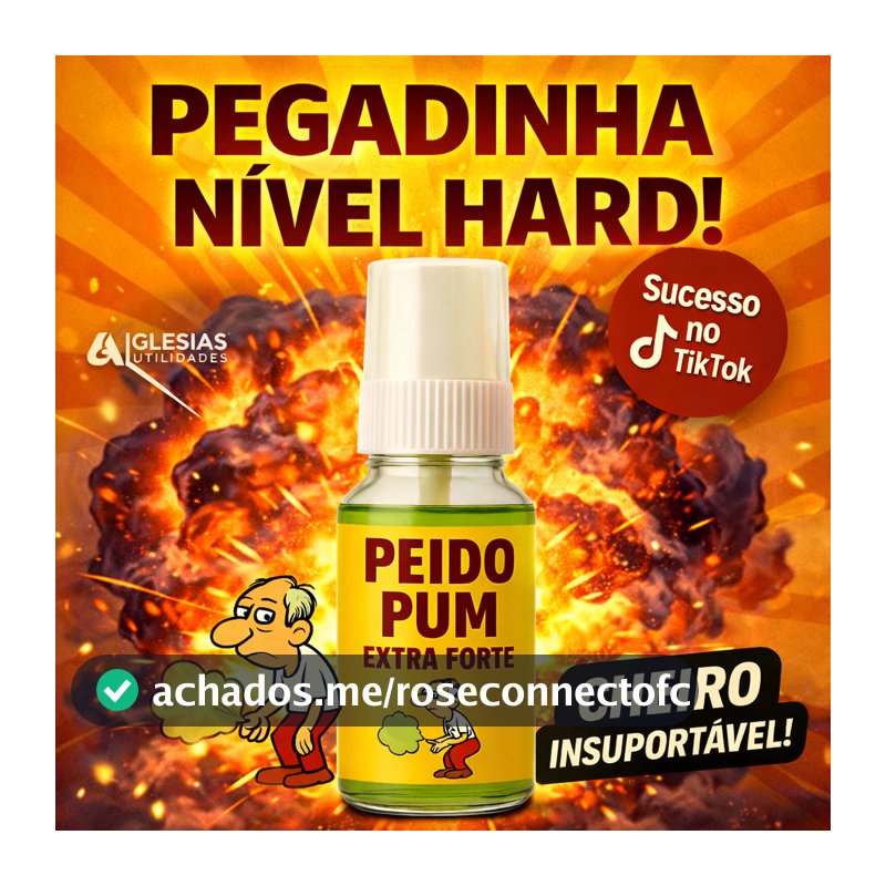 Peido Spray de  Pum Pegadinha Super Forte - Zoação Garantida - Pegadinha - Trolagem TikTok