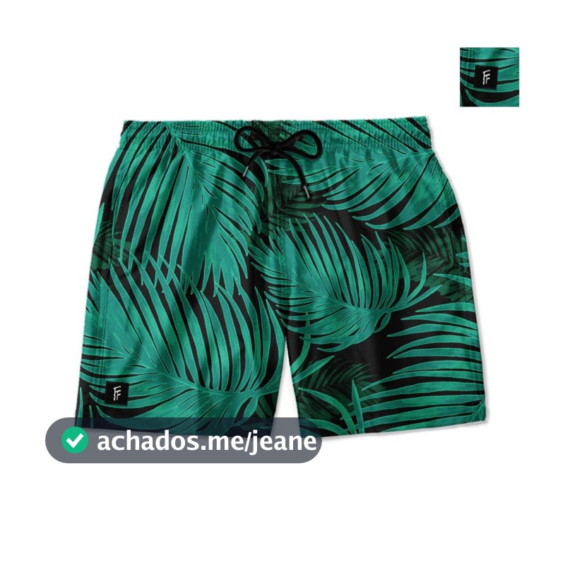 Short Masculino Tactel com Elastano Estampado Confortável com Bolso Tamanhos P ao G6 Envio Rapido