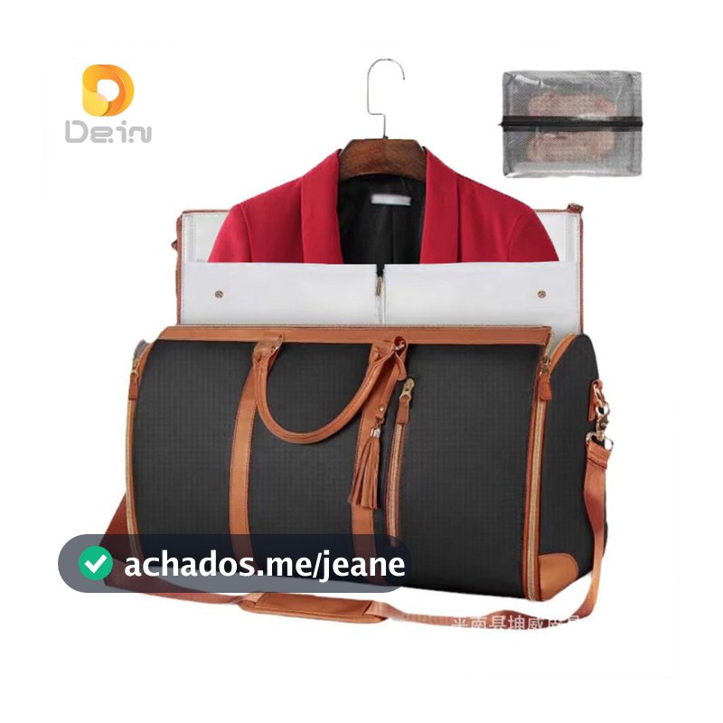 Bolsa de Viagem 2 em 1 Unissex – Mala de Mão + Porta Terno Vestido Resistente à Água