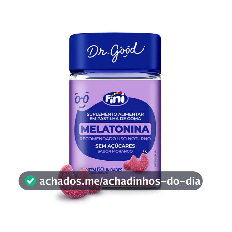 Dr Good Gummy Melatonina Fini  60 Unidades Sem Lactose