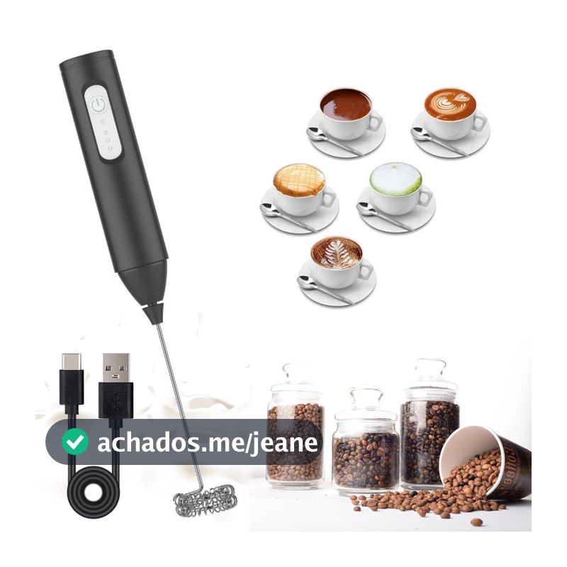 Mini Mixer Misturador Bebidas Ovos Portátil Elétrico Bateria 008