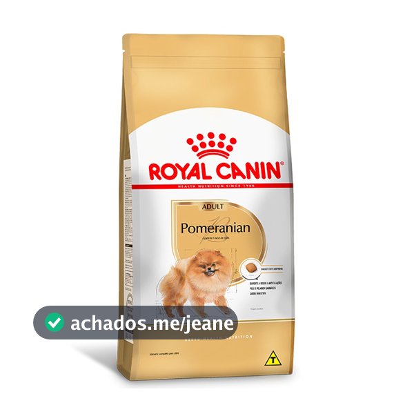 Ração Royal Canin para Cães Adultos da Raça Pomeranian - 2,5Kg
