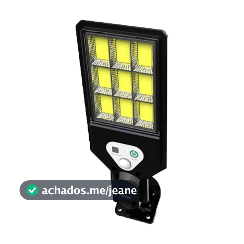 LED - Luminária Solar LED de Nove Divisões JGD-LED-BK - - Modelo Profissional Garantia 90 Dias