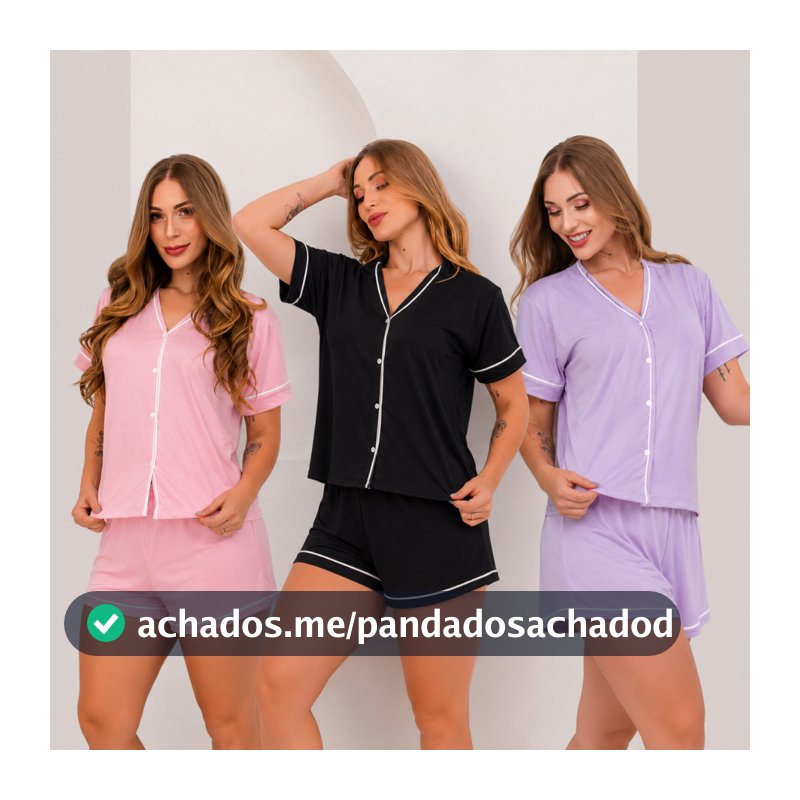 KIT 2 pijama americano feminino pijama feminino cirúrgico baby doll amamentação camisola gestante maternidade