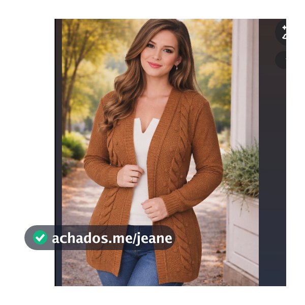 Casaco de frio Cardigan inverno lã tricot com tranças