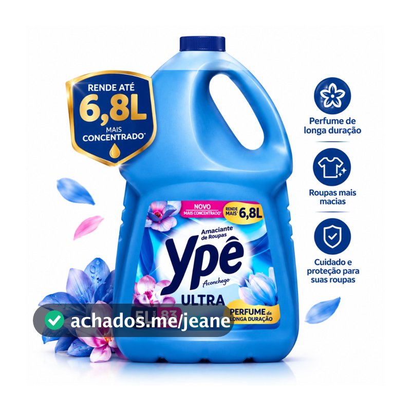 Amaciante Ypê Ultra 5 Litros Aconchego Concentrado Perfume Longa Duração