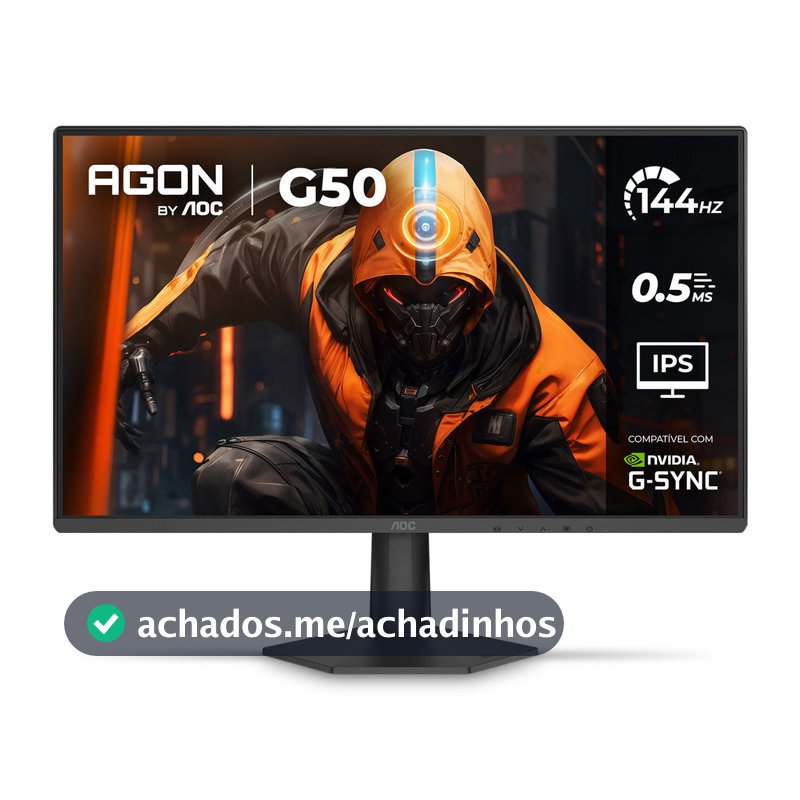 Monitor Gamer AOC AGON G50 24" 144Hz 0,5ms IPS HDR10 G-SYNC 24G50F
