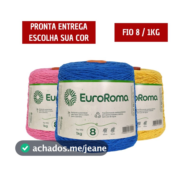 Barbante Euroroma Eurofios 1 Kg Fio 8