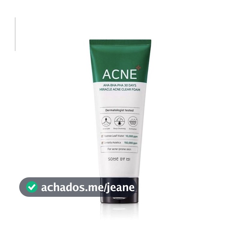 Sabonete AHA. BHA. PHA 30 Days Miracle Acne Clear Foam Some By Mi - 100ml
