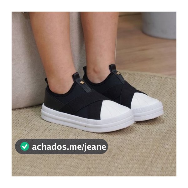 Tênis Slip On Infantil  Menina Fashion Calce Fácil Elástico Ultra Conforto