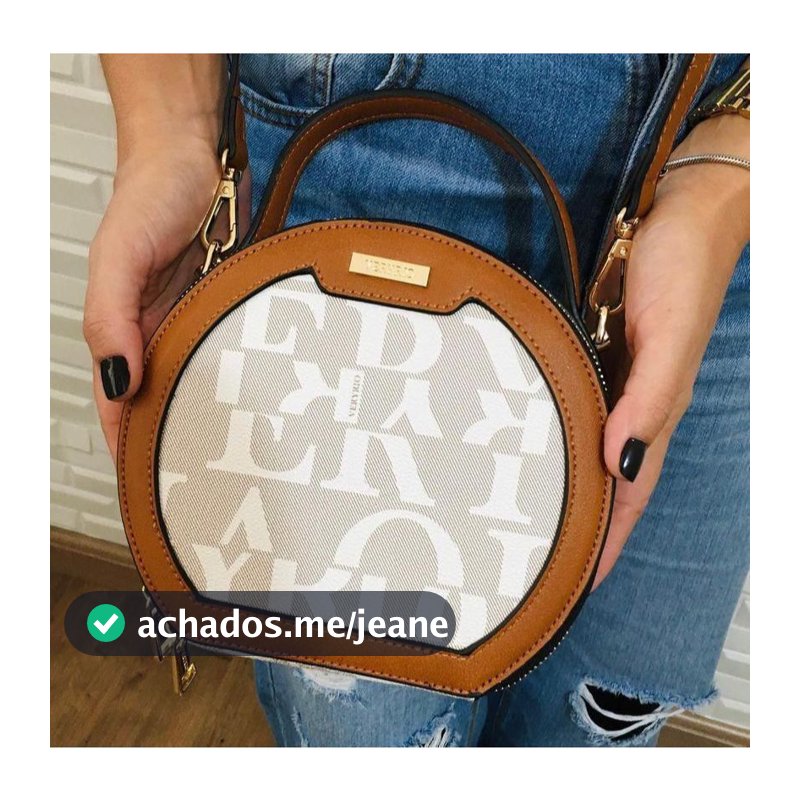 Bolsa Feminina Veryrio Baú Duplo Compartimento Estruturada Estampada Luxuosa Alça Transversal