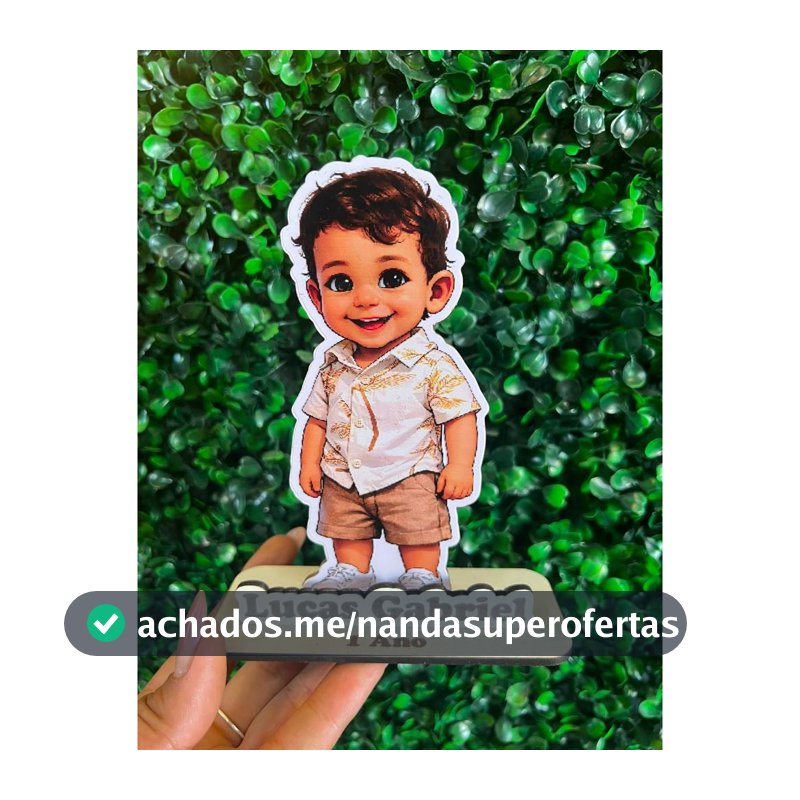 Centro de mesa / lembrancinha em MDF personalizado para festa de aniversário infantil