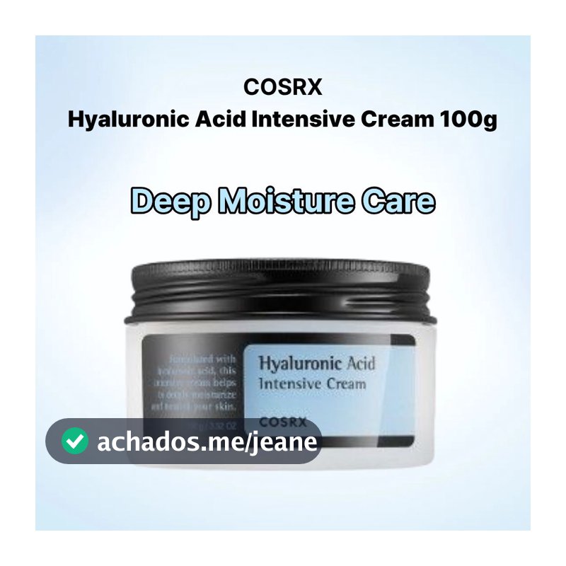 [cosrx] Creme Intensivo De Ácido Hialurônico , 100g , 1 Unidade/Hidratante Coreano/Hidratação Profunda