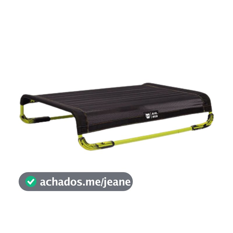Cama Elevada Zee Dog Air Bed Preta Para Cães Conforto e Alegria