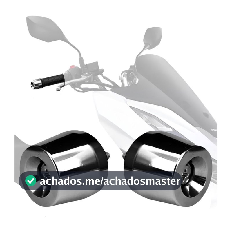 Par Peso De Guidão PCX 150 2019 2020 2021 Universal Banho Cromado