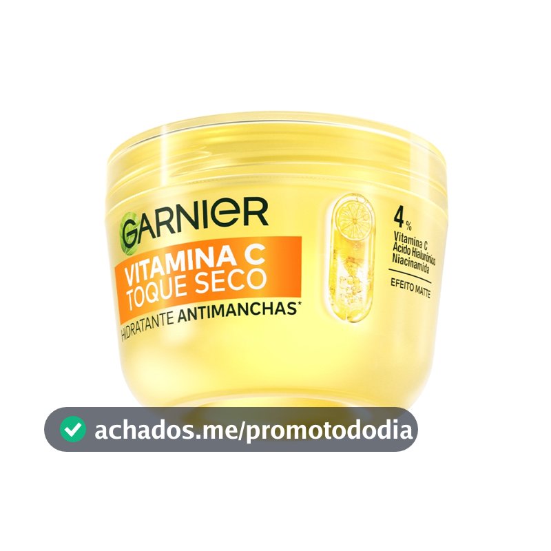 Gel Creme Hidratante Facial Antimanchas Toque Seco Vitamina C, Controla a Oleosidade e Uniformiza a Pele, Garnier, 85g