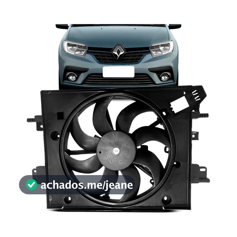 Defletor Radiador Ventoinha Ar Logan Sandero 2017 A 2021