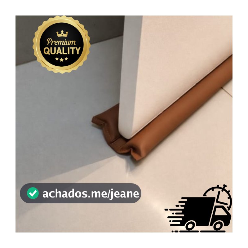 Protetor de porta Impermeável Rolinho 70cm 80cm Dupla Proteção Preto Marrom Cinza Branco