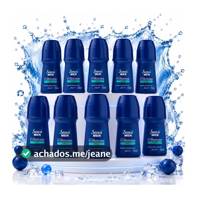 Kit Desodorante Roll-On Masculino Sensi Men 10un - Jequiti