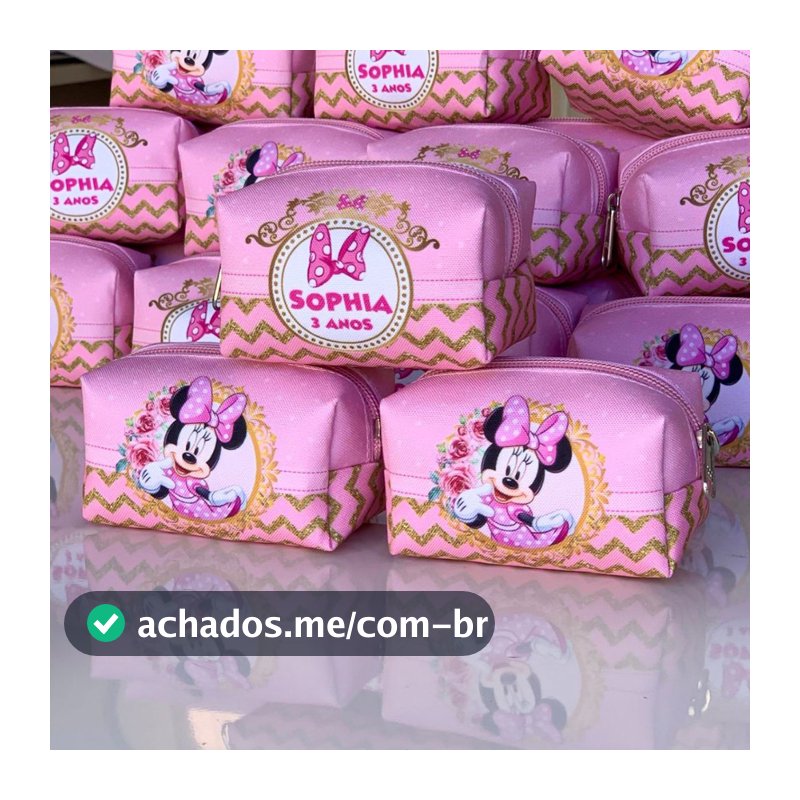 20 Porta moeda Necessaire Box mini Lembrancinha Personalizada aniversário