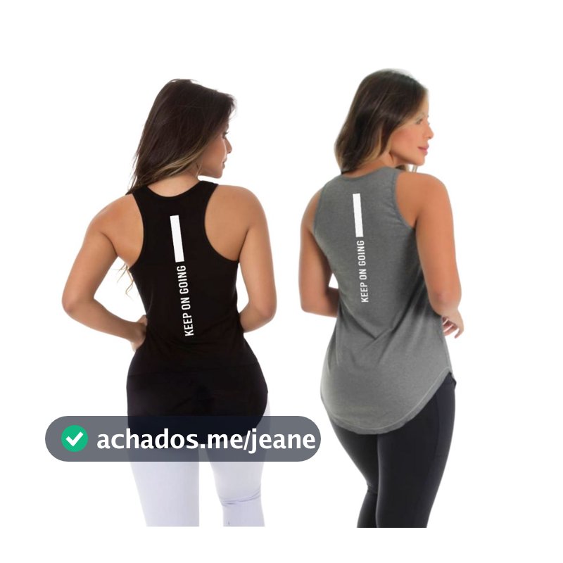 Kit 2 Camisetas Feminina Fitness Academia Keep On