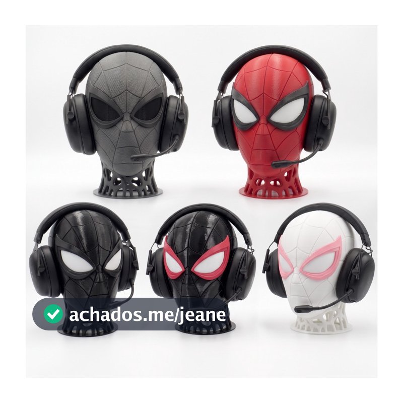 Suporte para Headset Gamer Inspirado no Spiderman
