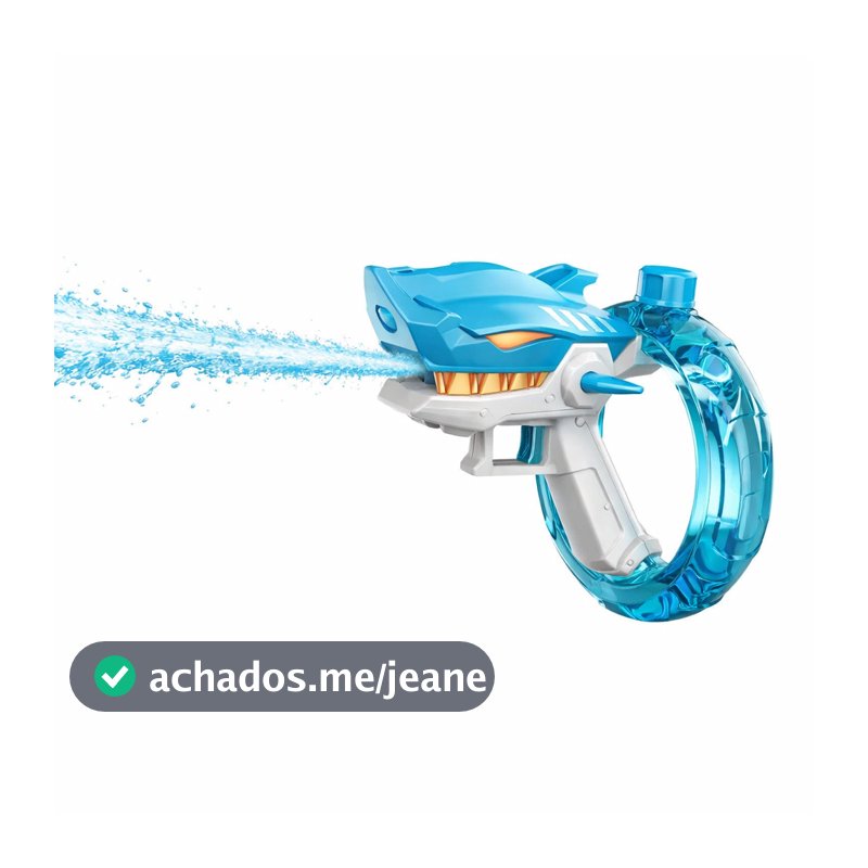 Arminha Elétrica Lançador de Água Modelo Shark Tubarão Infantil Brincadeiras ao Ar Livre