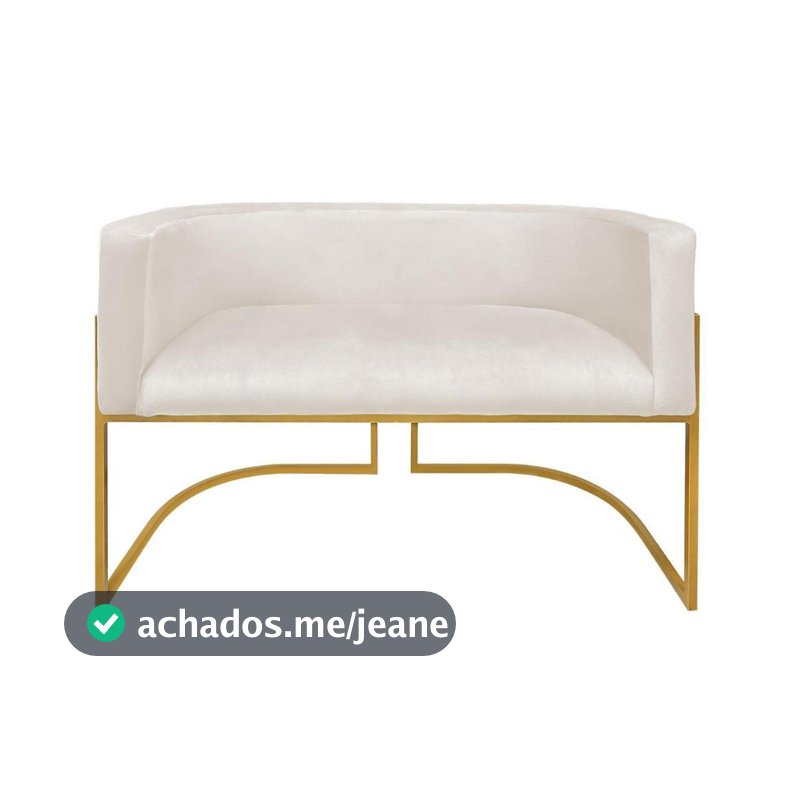 Namoradeira 2 Lugares Banco Poltrona Decorativa Sala Mesa Jantar Cadeira Clinica Recepção
