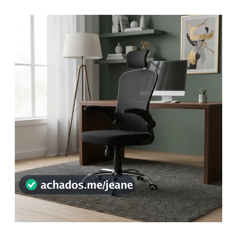 Cadeira De Escritório Ergonômica Giratória Boston B100 Com Estofado Mesh Luvinco