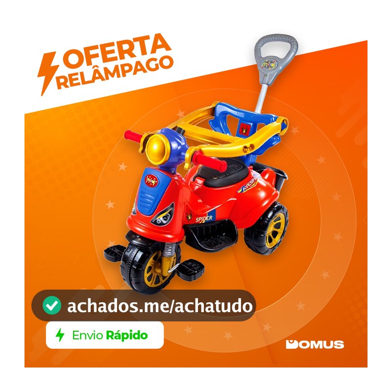 Triciclo Infantil  2 em 1 Maral com Pedal Carrinho Passeio