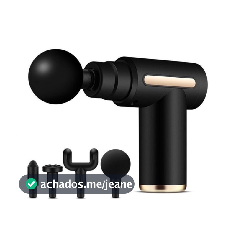 Massageador Pistol Elétrico Alta Frequência Profissional Muscular Relaxamento Portátil