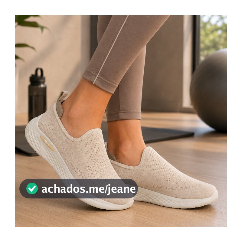 Tênis Feminino Actvitta Academia Slip On Esportivo Calce Fácil Leve