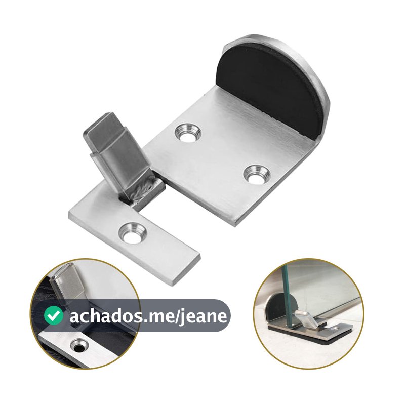 Trava Porta Aço Inox Prendedor Fixador Versátil Resistente