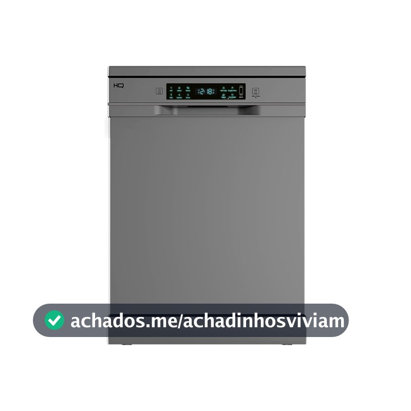 Lava Louças HQ Digital 14 Serviços Cinza HQ-LL14SD