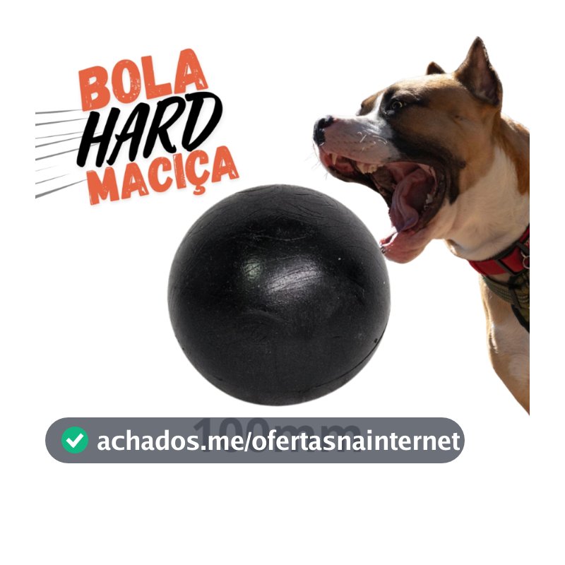 Bola Grande Lisa 100mm Resistente Maciça Cães Porte Grande - Brie Pet