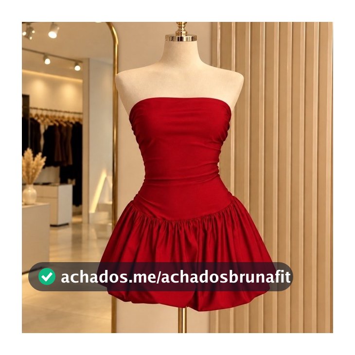 Vestido balonê tomara que caia luxo feminino Suplex premium (LAVÍNIA)