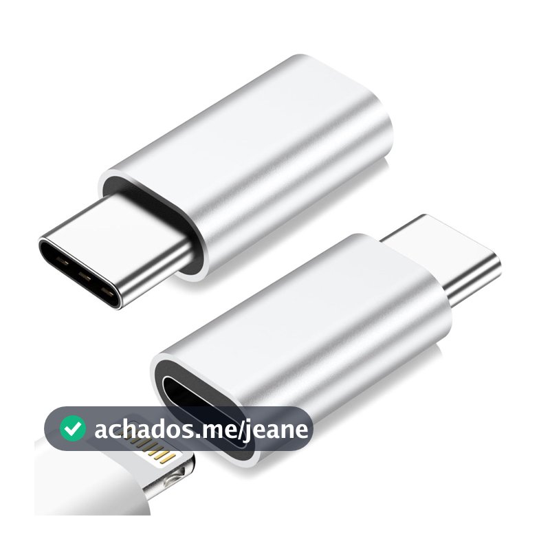 1 Un Adaptador Conversor OTG Cabo Usb Tipo-C Compatível Com Lightning