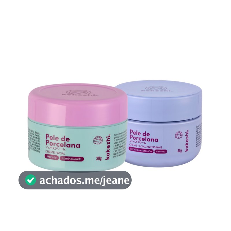 Kit Pele de porcelana e Antissinais Kokeshi