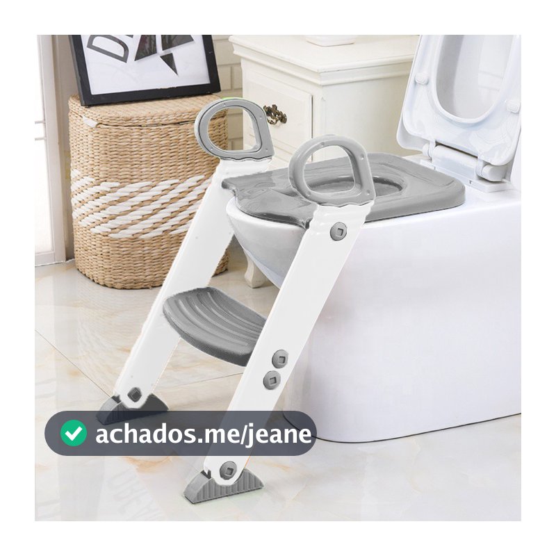 Assento Redutor Infantil com Escada para Vaso Sanitário