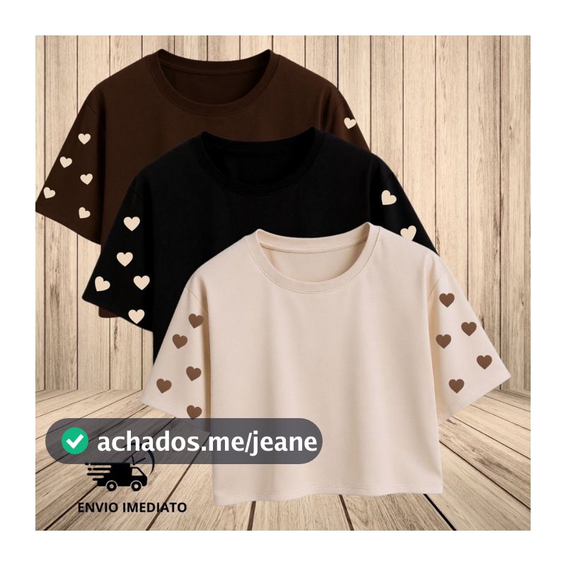 Blusa Feminina Croppeds Oversized Moda Street T-shirt Feminina