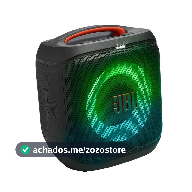 Caixa de Som Bluetooth JBL Partybox Encore Essential 2 Preto, Bateria de Até 15H à Prova d'Água IPX4