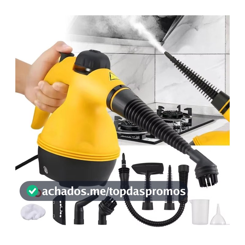 Limpador a Vapor Doméstico Multifuncional Portátil – Cozinha Banheiro Piso Sofá-110V