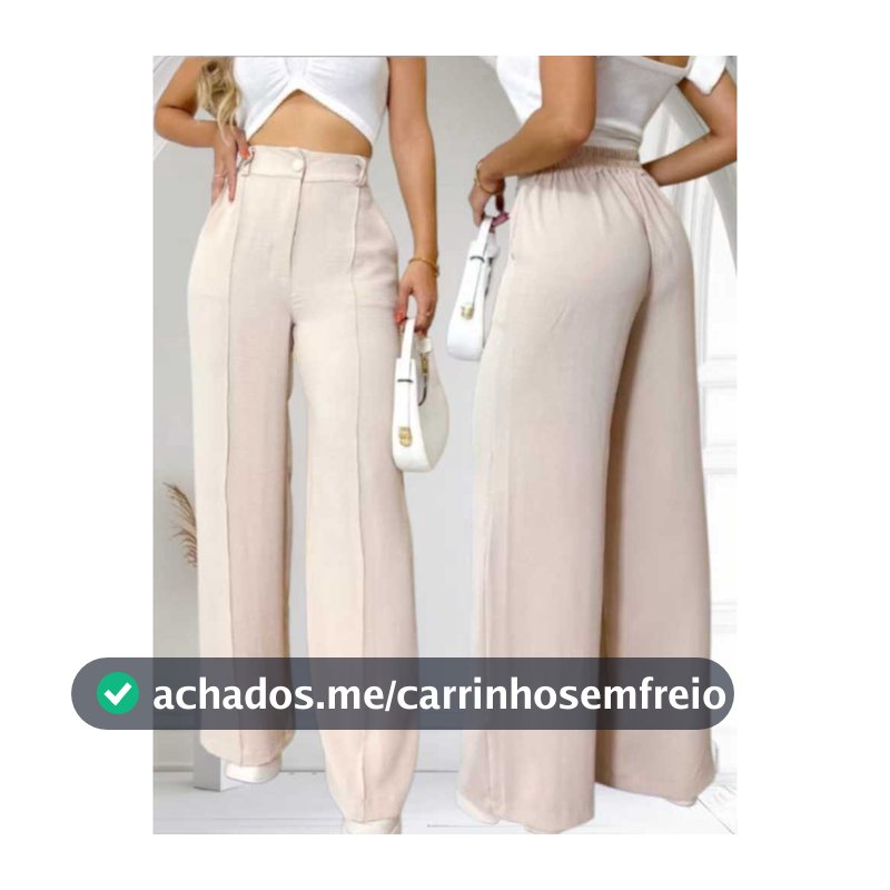CALÇA PANTALONA FEMININA DUNA COM FORRO E BOTÂO TENDENCIA 2026