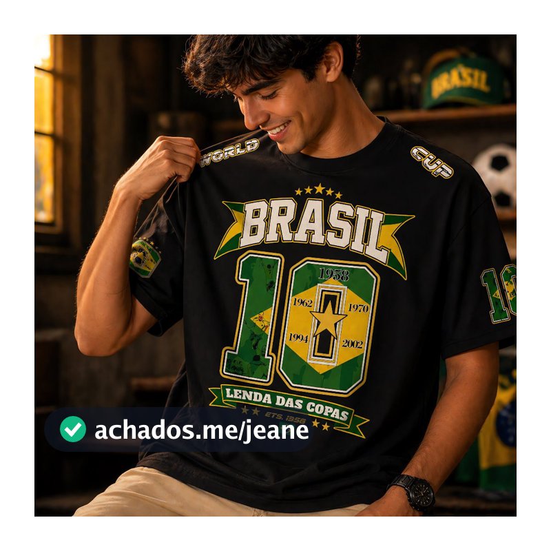 Camiseta Brasil 10 Lenda das Copas Camisa Futebol Torcedor Copa do Mundo 2026 Seleção Brasileira