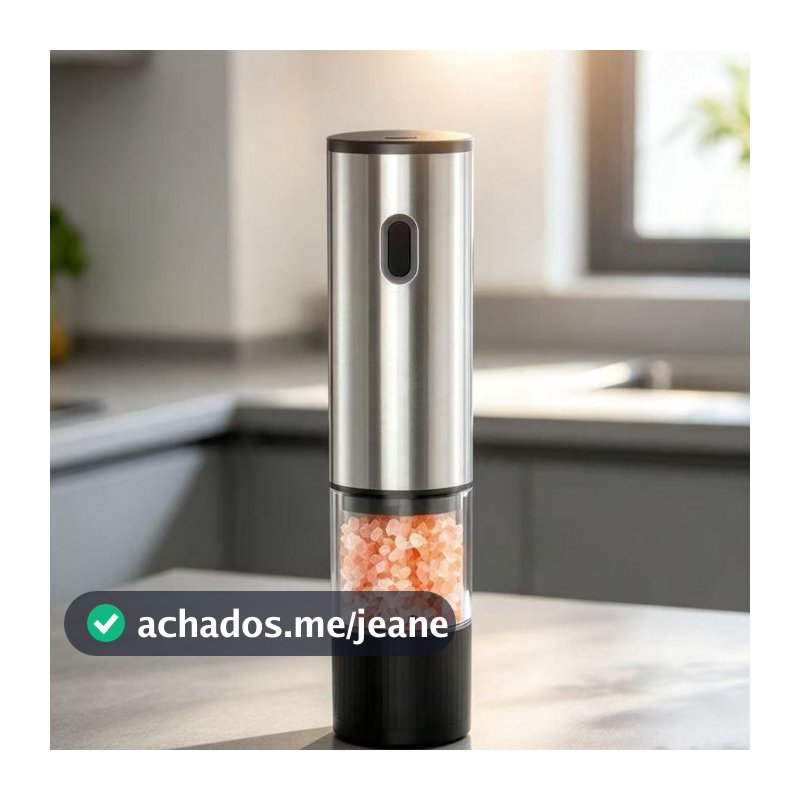 Tyge  Moedor Pimenta Automático Recarregável Aspereza Ajustável Para Cozinhar E Churrasco
