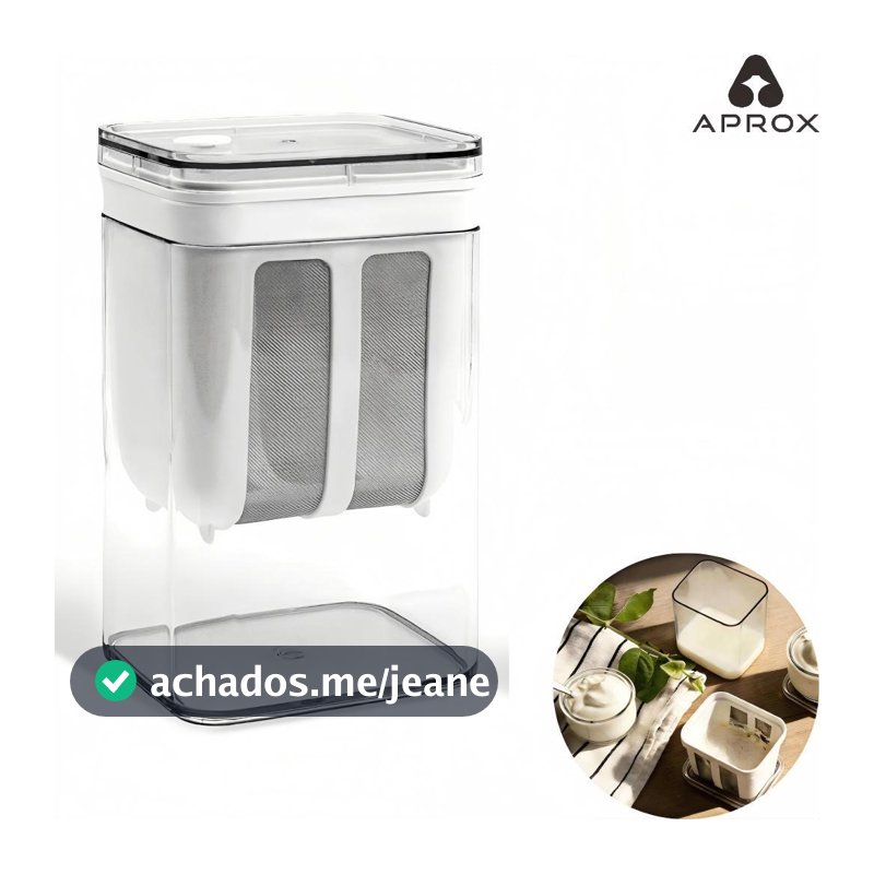 Separador de Soro de Leite Escorredor de Iogurte Coador para Queijo Caseiro 1100ml-APROX