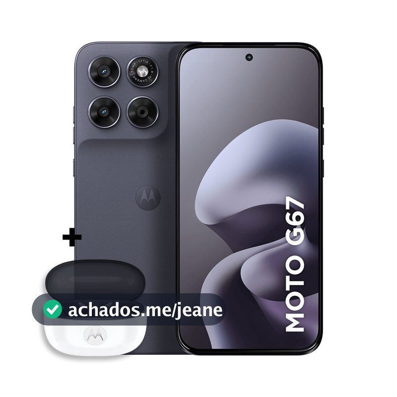 Kit Smartphone Motorola Moto g67 5G 128GB + Moto Buds 2