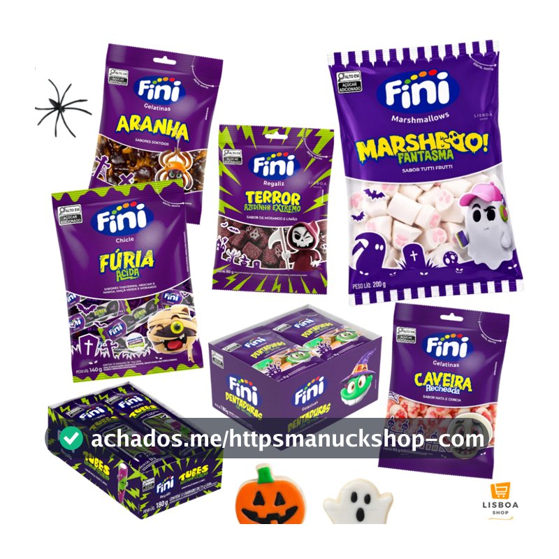 Fini Halloween Kit Guloseimas 7 Doces