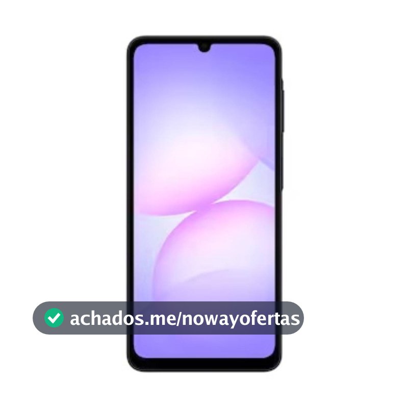 Smartphone A07 128GB 4GB RAM 4G Câmera Traseira Dupla 50MP e Câmera Frontal 8MP Samsung