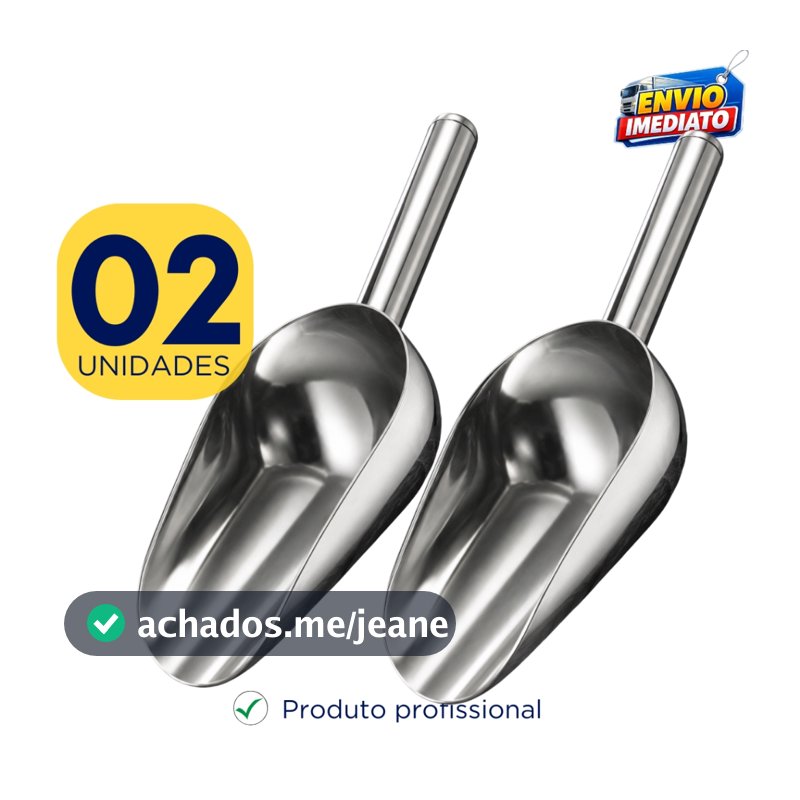 Pá Inox Multiuso Churrasqueira Gelo Cereal Ração Pet Cozinha Grãos Carvão Churrasqueira Concha